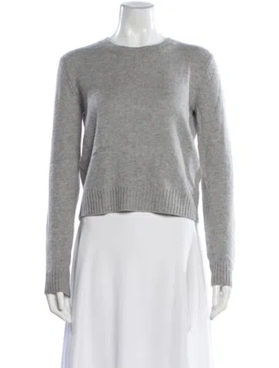Pre-owned Lisa Yang Cashmere Crew Neck Sweater In Gray