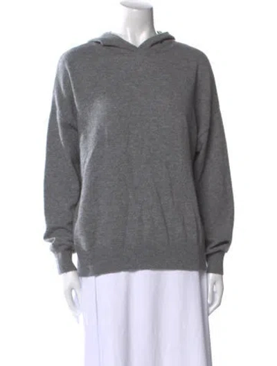 Pre-owned Lisa Yang Cashmere Crew Neck Sweater In Gray