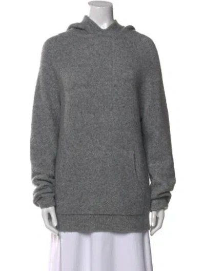 Pre-owned Lisa Yang Cashmere Crew Neck Sweater In Gray