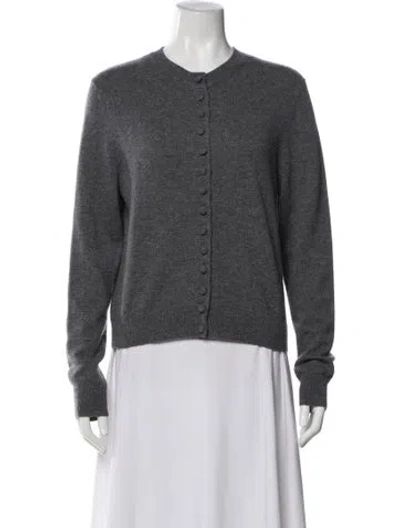 Pre-owned Lisa Yang Cashmere Crew Neck Sweater In Gray