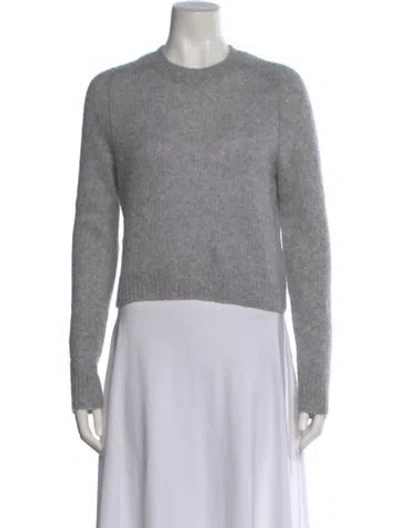 Pre-owned Lisa Yang Cashmere Crew Neck Sweater In Gray