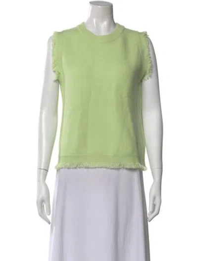 Pre-owned Lisa Yang Cashmere Crew Neck Sweater In Green