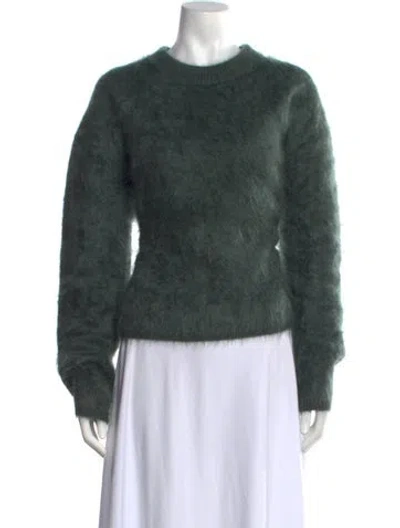 Pre-owned Lisa Yang Cashmere Crew Neck Sweater In Green