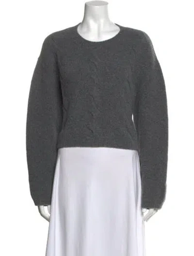 Pre-owned Lisa Yang Cashmere Crew Neck Sweater In Grey