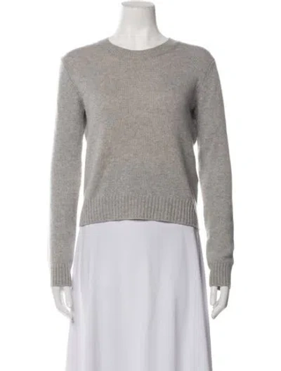 Pre-owned Lisa Yang Cashmere Crew Neck Sweater In Grey