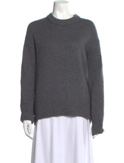 Pre-owned Lisa Yang Cashmere Crew Neck Sweater In Grey