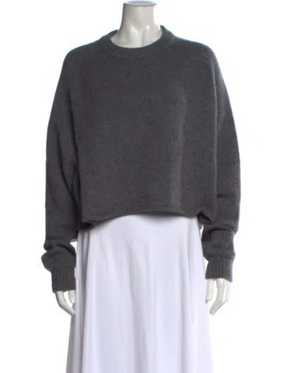 Pre-owned Lisa Yang Cashmere Crew Neck Sweater In Grey