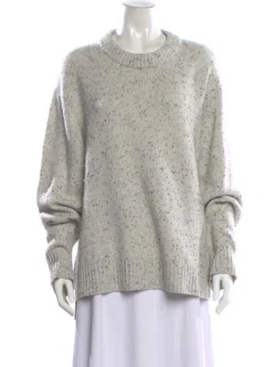 Pre-owned Lisa Yang Cashmere Crew Neck Sweater In Neutral