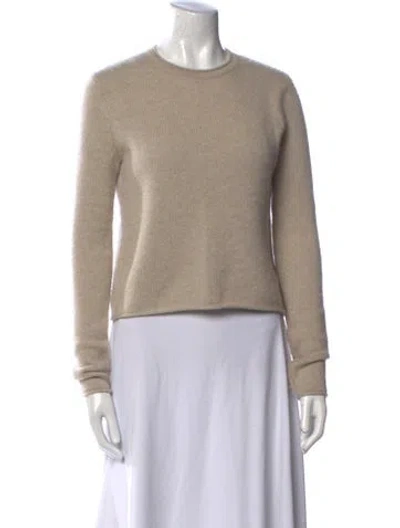 Pre-owned Lisa Yang Cashmere Crew Neck Sweater In Neutral