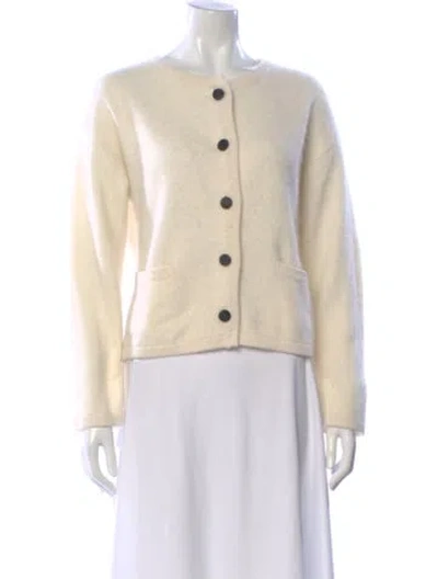 Pre-owned Lisa Yang Cashmere Crew Neck Sweater In Neutral