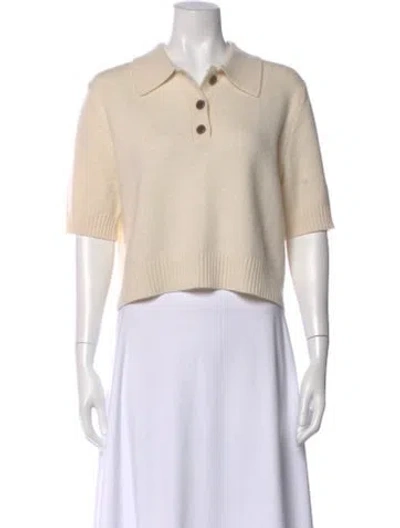 Pre-owned Lisa Yang Cashmere Crew Neck Sweater In Neutral