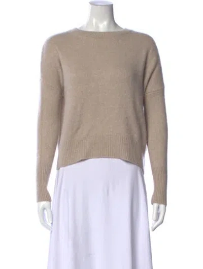 Pre-owned Lisa Yang Cashmere Crew Neck Sweater In Neutral