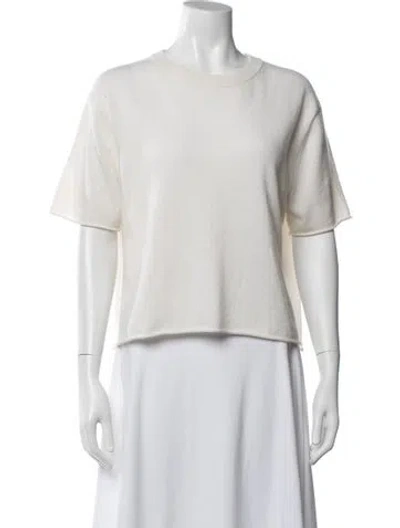 Pre-owned Lisa Yang Cashmere Crew Neck Sweater In Neutral