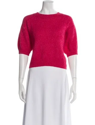Pre-owned Lisa Yang Cashmere Crew Neck Sweater In Pink