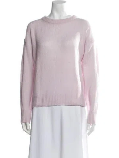 Pre-owned Lisa Yang Cashmere Crew Neck Sweater In Pink