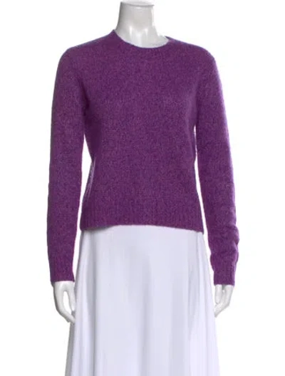 Pre-owned Lisa Yang Cashmere Crew Neck Sweater In Purple