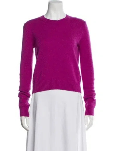 Pre-owned Lisa Yang Cashmere Crew Neck Sweater In Purple