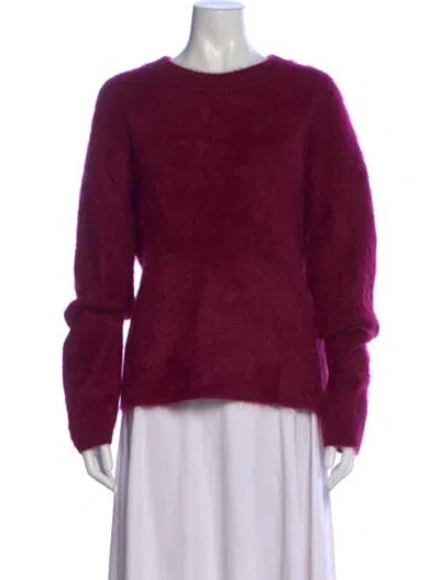 Pre-owned Lisa Yang Cashmere Crew Neck Sweater In Purple