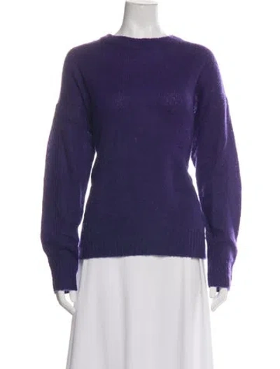 Pre-owned Lisa Yang Cashmere Crew Neck Sweater In Purple