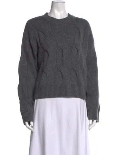 Pre-owned Lisa Yang Cashmere Crew Neck Sweater W/ Tags In Grey