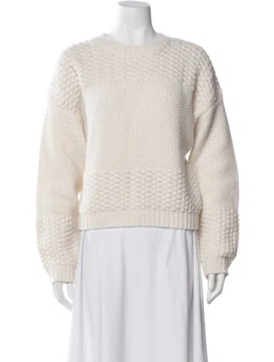 Pre-owned Lisa Yang Cashmere Crew Neck Sweater W/ Tags In Neutral