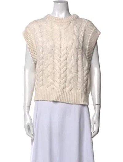 Pre-owned Lisa Yang Cashmere Crew Neck Sweater W/ Tags In Neutrals