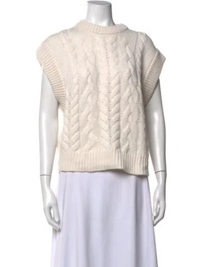 Pre-owned Lisa Yang Cashmere Crew Neck Sweater W/ Tags In Neutrals