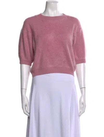 Pre-owned Lisa Yang Cashmere Crew Neck Sweater W/ Tags In Pink