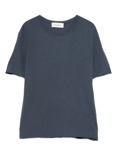 Lisa Yang Cashmere Crew-neck T-shirt In Blue