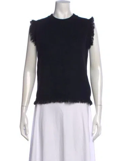 Pre-owned Lisa Yang Cashmere Crew Neck Top In Black