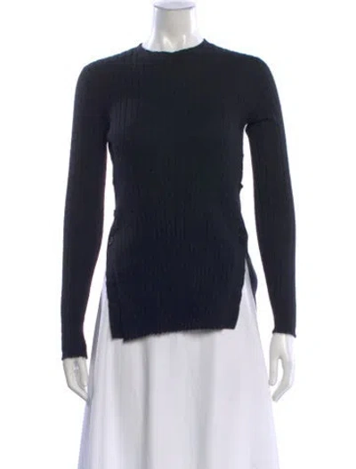 Pre-owned Lisa Yang Cashmere Crew Neck Top In Blue