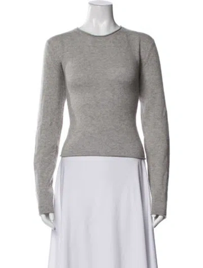 Pre-owned Lisa Yang Cashmere Crew Neck Top In Grey