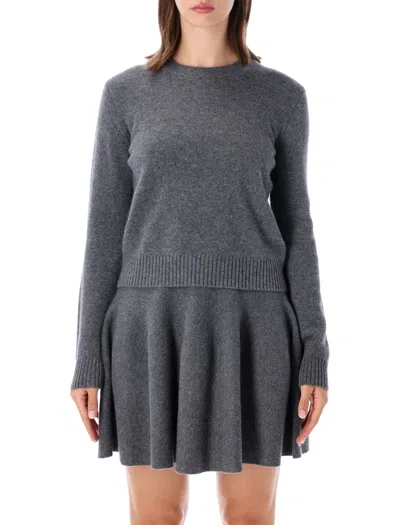 Lisa Yang Cashmere Crewneck Sweater In Gray