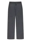 Lisa Yang Cashmere Drawstring Trousers In Gray