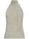 Lisa Yang Cashmere Halterneck Top In Grey