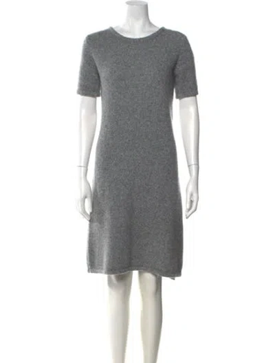 Pre-owned Lisa Yang Cashmere Knee-length Dress In Grey