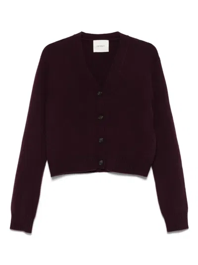 Lisa Yang Buttoned Cashmere Cardigan In Purple