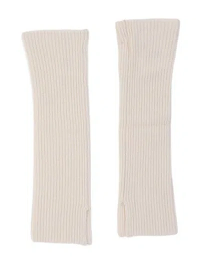 Pre-owned Lisa Yang Cashmere Long Arm Warmers W/tags In Neutrals