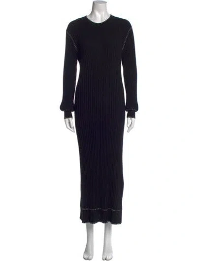 Pre-owned Lisa Yang Cashmere Long Dress In Black