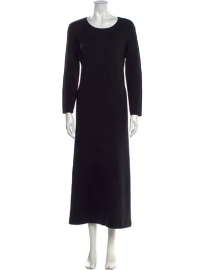 Pre-owned Lisa Yang Cashmere Long Dress In Black