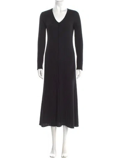Pre-owned Lisa Yang Cashmere Long Dress In Black