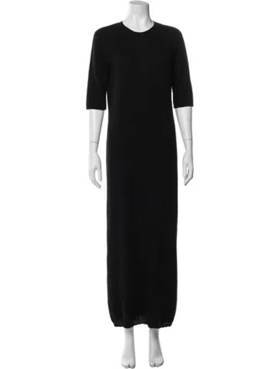 Pre-owned Lisa Yang Cashmere Long Dress In Black