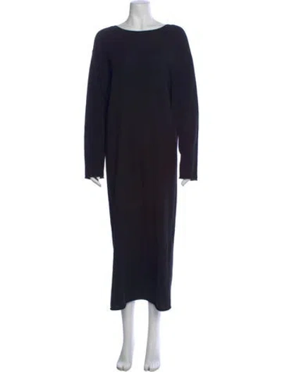 Pre-owned Lisa Yang Cashmere Long Dress In Black
