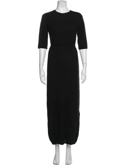 Pre-owned Lisa Yang Cashmere Long Dress In Black