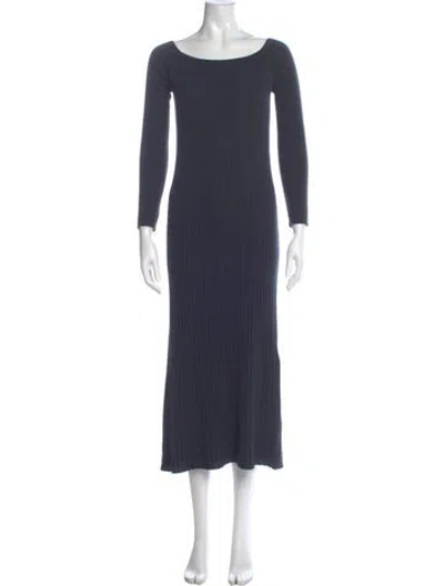 Pre-owned Lisa Yang Cashmere Long Dress In Blue
