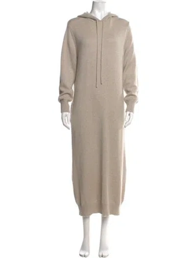 Pre-owned Lisa Yang Cashmere Long Dress In Neutral