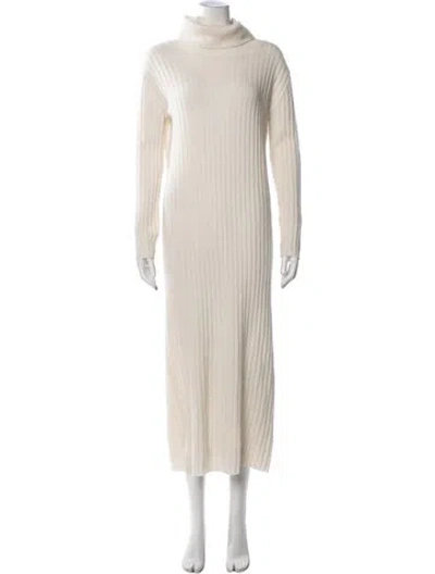 Pre-owned Lisa Yang Cashmere Long Dress In Neutrals