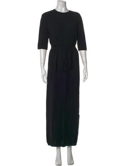 Pre-owned Lisa Yang Cashmere Long Dress W/ Tags In Black