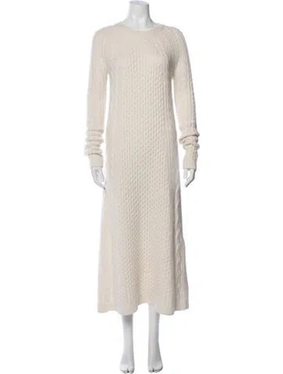 Pre-owned Lisa Yang Cashmere Long Dress W/ Tags In Neutrals