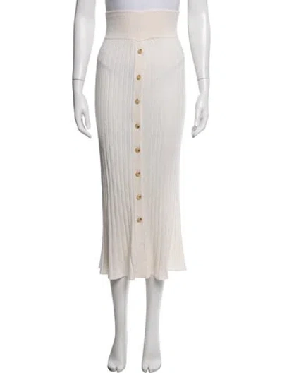 Pre-owned Lisa Yang Cashmere Long Skirt In Neutrals